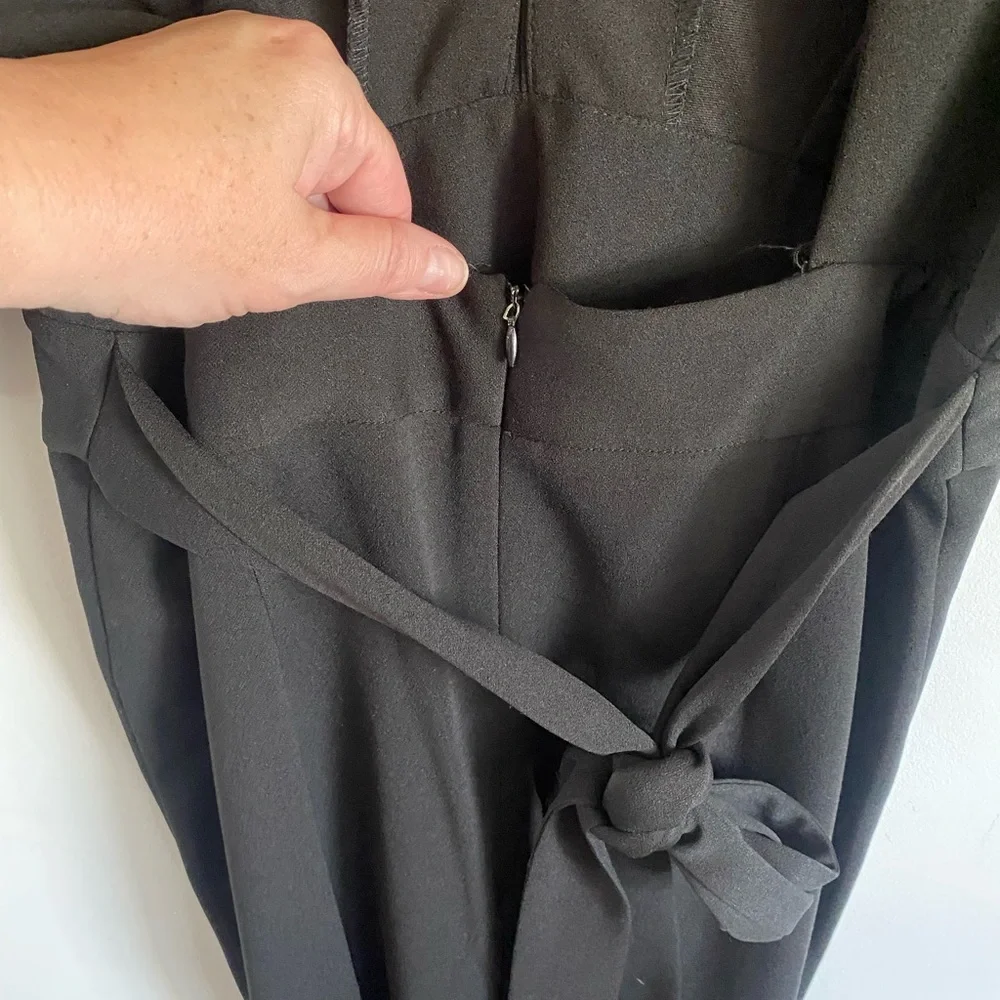 Fashion Nova Black Open Back Dress Corporate Goth Alternative‎ Emo Witchy